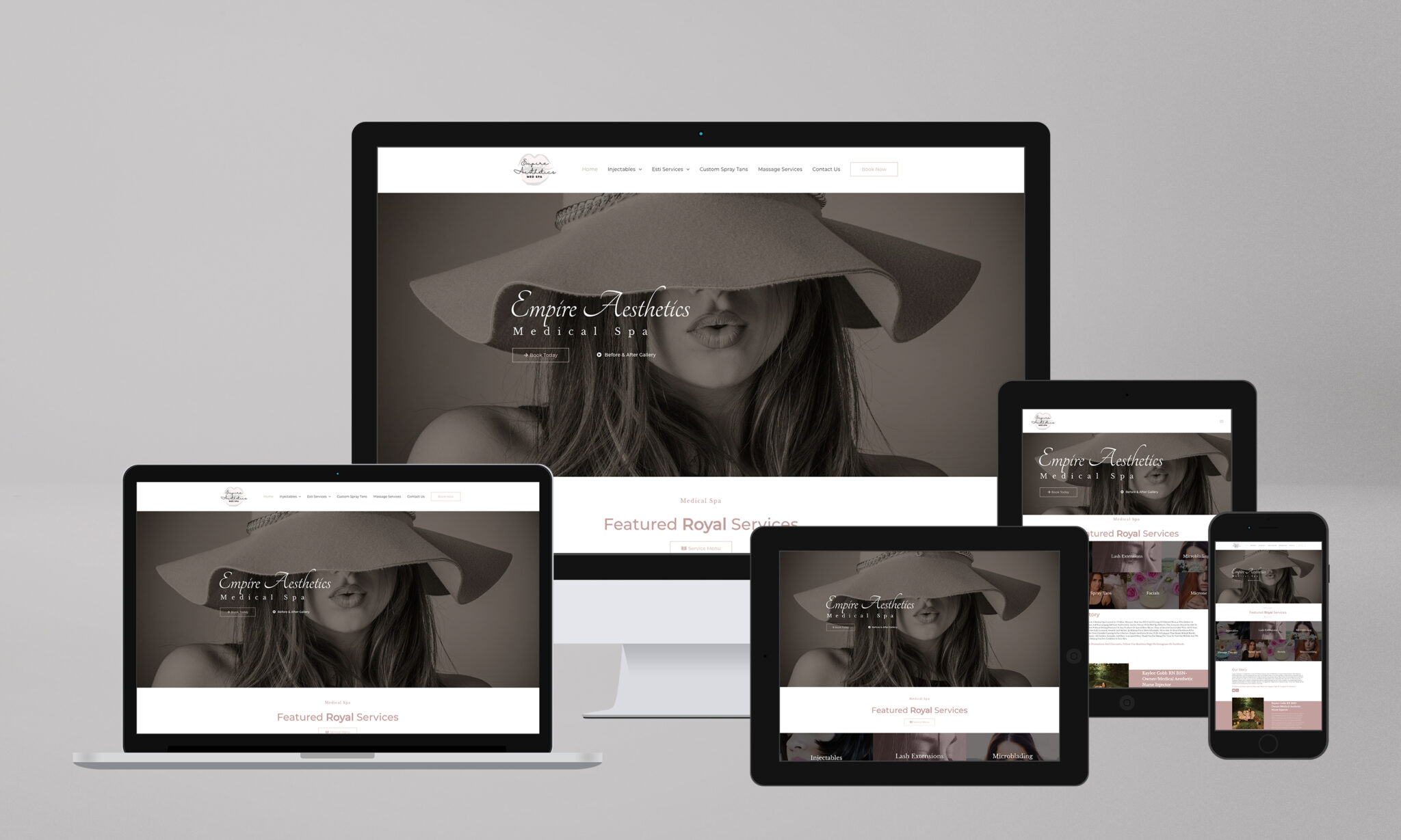 Empire Aesthetics Branding and Website Design
